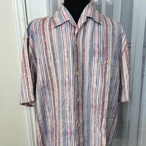 Tommy Bahama - Mens striped Short Sleeve Shirt
